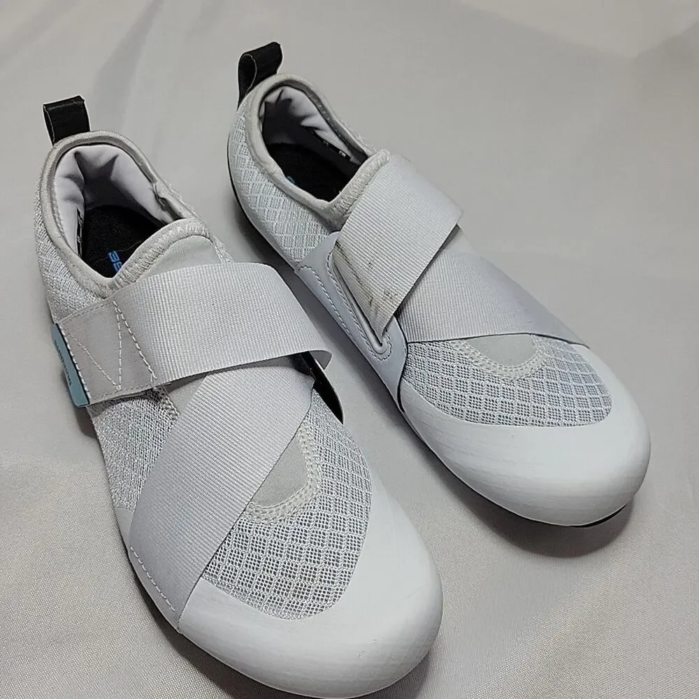 Shimano SH-IC100 Dynalast Women's Indoor Cycling Shoes Bike White SPD Cleat incl - Picture 2 of 10